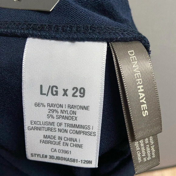 NWT Denver Haynes Pantalon Court  Pants Sz 29 - Picture 11 of 11